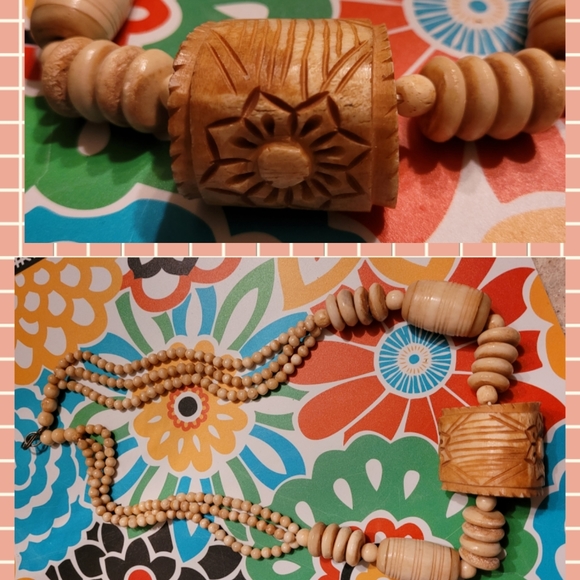 Carved vintage necklace - Picture 1 of 1
